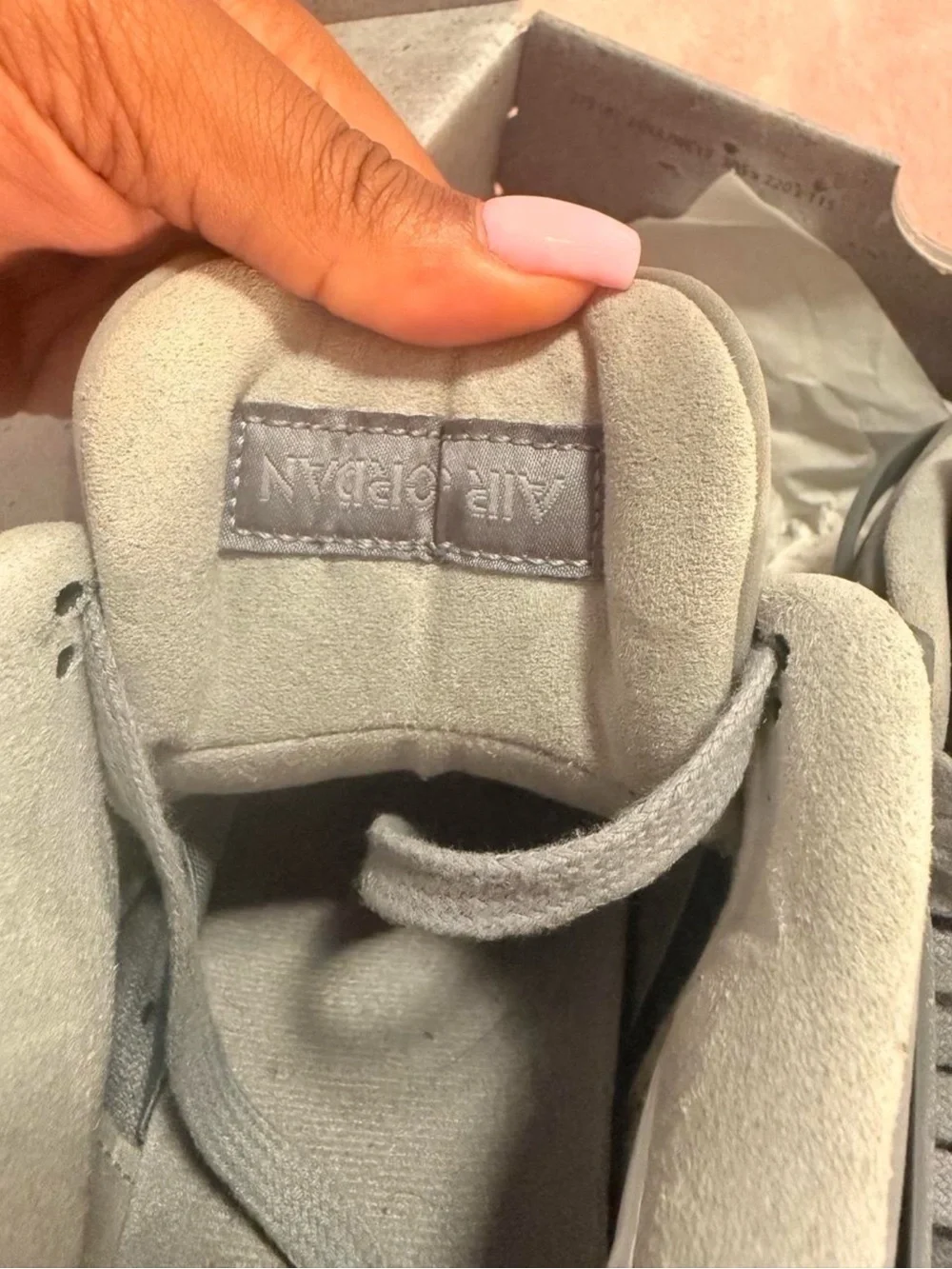 Jordan Men's Suede Sneakers in Gray